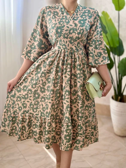 پیراهن فلور نرگس کد 1714