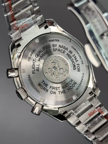 ساعت مچی امگا اسپیدمستر بند سیلور صفحه قرمز Omega Speadmaster