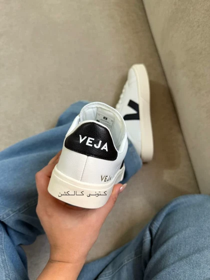 کتانی وجا کامپو سفید مشکی Veja Campo white Black