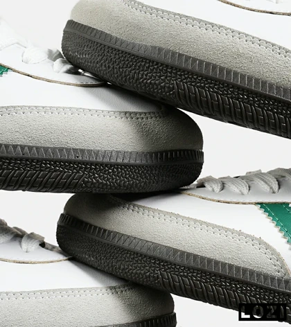 کفش کتانی مردانه و زنانه سفید سبز ADIDAS Samba
