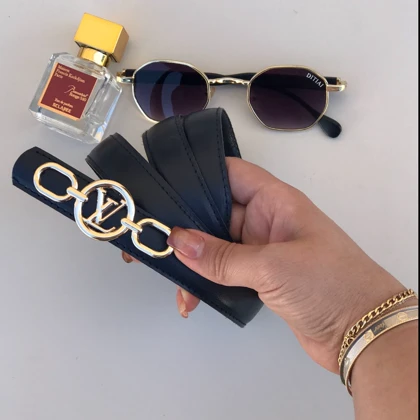 کمربند زنانه مدل لویی ویتون LV وارداتی کد 00