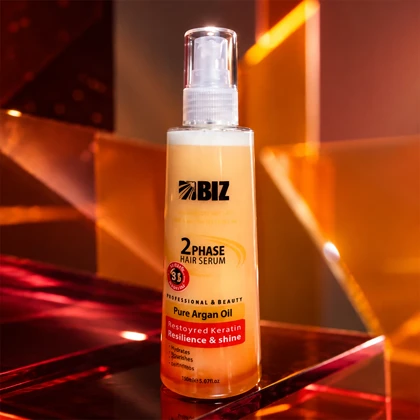 سرم مو دو فاز حاوی روغن آرگان بیز 250 میلی‌لیتر (BIZ 2Phase Hair Serum)