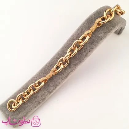 دستبند زنانه ژوپینگ طرح زنجیری پهن