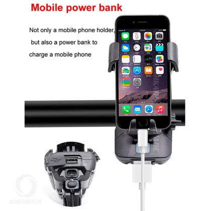 چراغ دوچرخه و نگهدارنده موبایل 4 کاره HY068