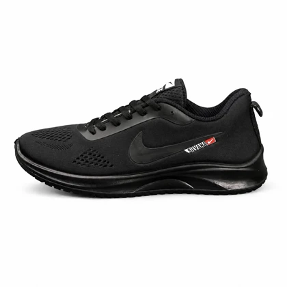 کفش کتانی بزرگ پا نایکی رانینگ زیره تزریق مشکی تمام Nike