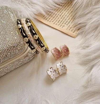 گوشواره میناکاری G38