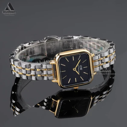 ساعت دنیل ولینگتون صفحه مشکی Daniel Wellington Quadro SGK