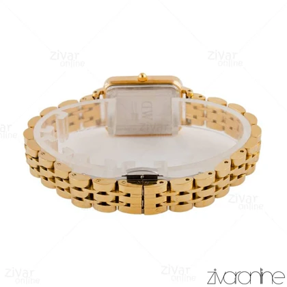 ساعت دنیل ولینگتون کوادرو طلایی صفحه سفید 104815