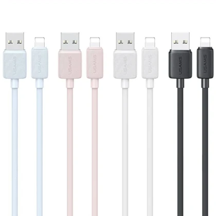 کابل لایتنینگ یوسامز USAMS مدل US-SJ694 طول 2 متر 2.4 آمپر
