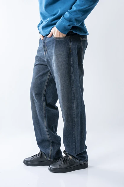 شلوار جین نیم بگ مردانه