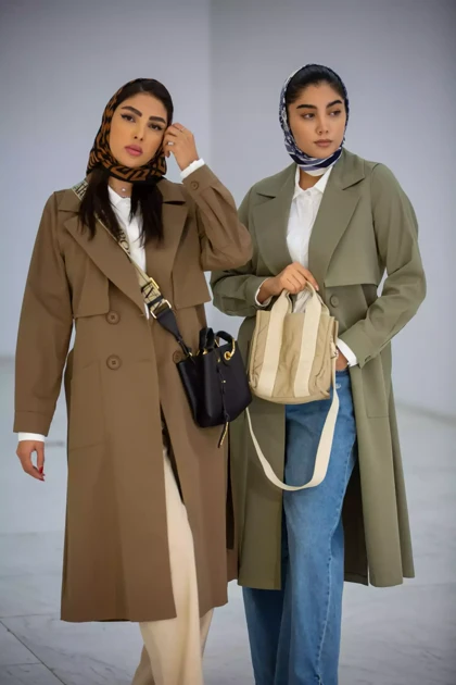مانتو پارکا بلند ژیله دار الیکا