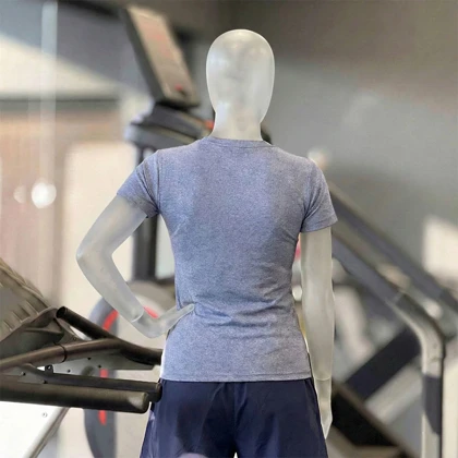 تیشرت ورزشی زنانه نایک (Nike) مدل کبریتی جذب با لوگو گلدوزی