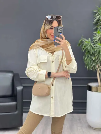 مانتو بغل زیپ جیب نما