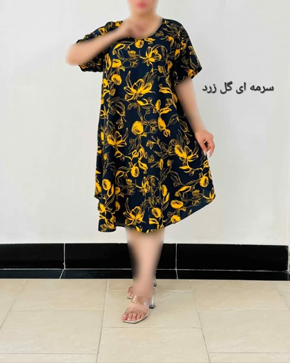 پیراهن نخی زنانه کد 1738