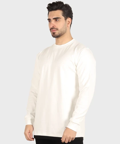 تیشرت آستین بلند مردانه ساده 2419
