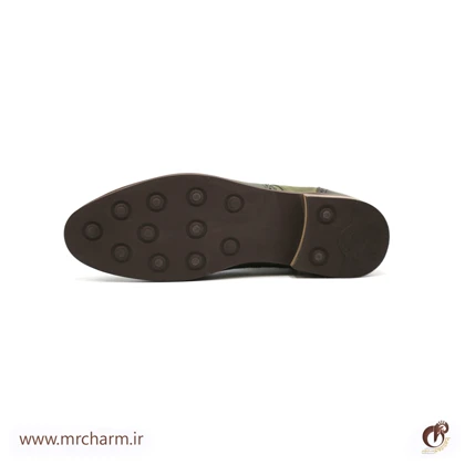 بوت مردانه کلاسیک چرم سبز mrc30086