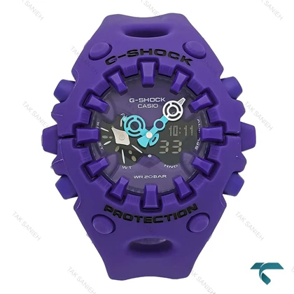 ساعت جیشاک کرونا سری GA-V01 مردانه بنفش GShock-8236-G