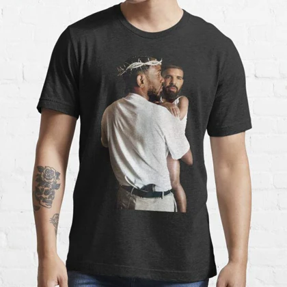 تیشرت kendrick lamar طرح Kendrick Lamar Holding Baby Drake کد 205289