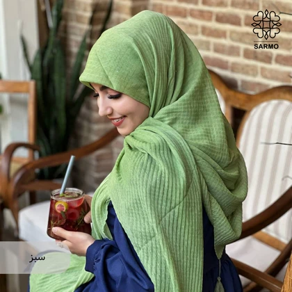 روسری نخ پلیسه اکلیل