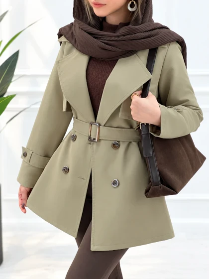 بارانی هلنا زنانه ژیله دار تی سی آستردار