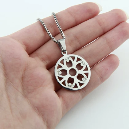 گردنبند دخترانه مدل استیل