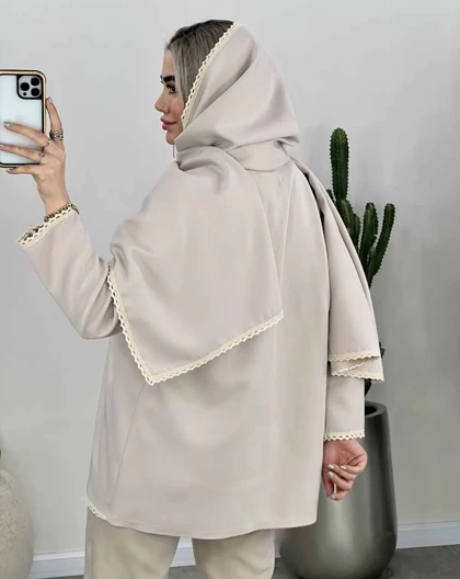 ست کت و شال مزونی (70)کد3528