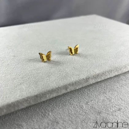 گوشواره زنانه مدل پروانه شنی 20398