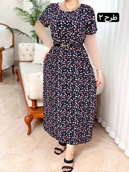 پیراهن نخی مینا 2091