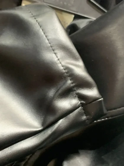 3539 - کت چرم( ایراددار )