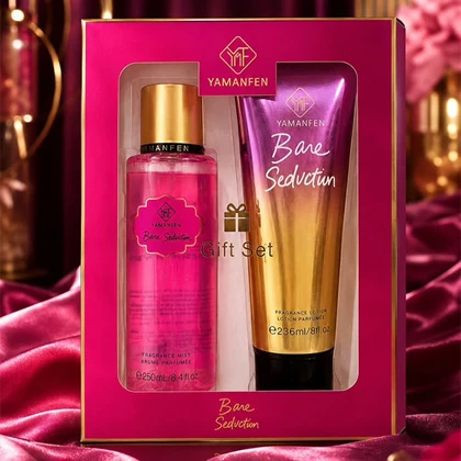 ست هدیه بادی میست و لوسیون بدن یامانفن مدل Bare Seduction
