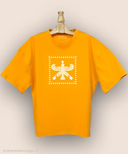 تیشرت لش مردانه و زنانه اصیل ایرانی طرح درفش شهباز هخامنشیان