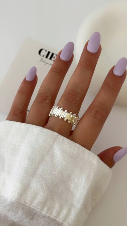 گوشواره ابکاری نقره