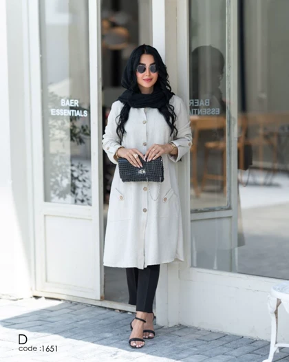 مانتو زنانه بلند تابستانه مدل آنیسا مدل آنیسا کد 1651