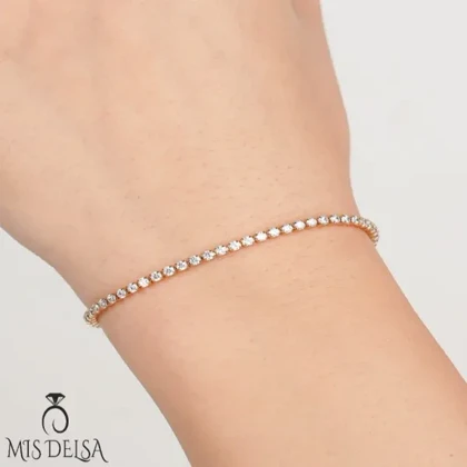 دستبند ژوپینگ نگین‌دار 63 عددی