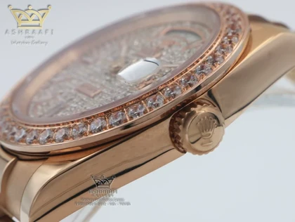 ساعت رولکس دی دیت نگین‌دار Rolex Day Date DRG 4