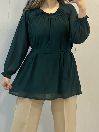 شومیز حریر رز