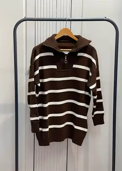 تونیک راه راه پهن