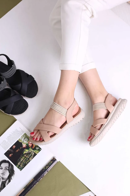 کفش صندل رکابدار زنانه یغما 9054