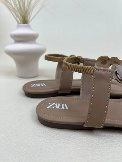 صندل زنانه زارا انگشتی سکه ای ZARA کد 1557