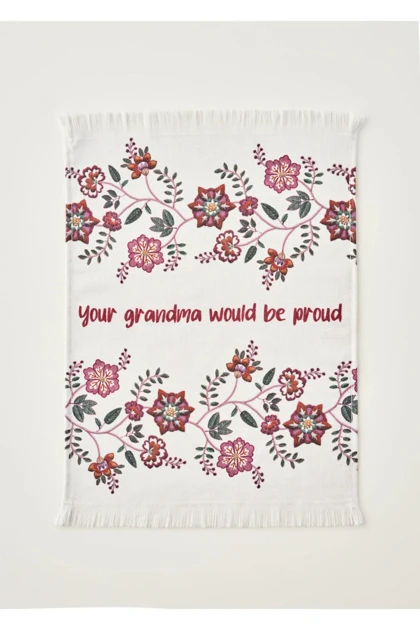 دستمال آشپزخانه دو عددی Bella Maison مدل Grandma پنبه و پلی‌استر - چندرنگ