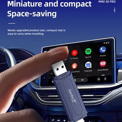 آداپتور بی سیم اندروید اتو و apple carplay کارلینکیت مدل GARLIN MINI SE Pro