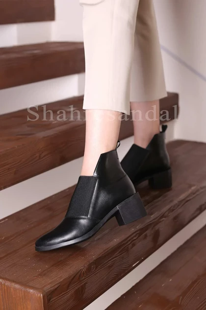 نیم بوت پاشنه‌دار زنانه کد 315