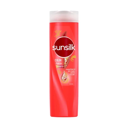 شامپو مو سانسیلک برای موهای رنگ شده مدل Sunsilk Color protection حجم 350 میلی‌لیتر