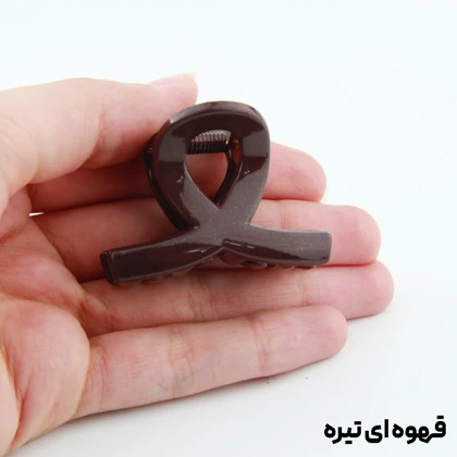 کلیپس دخترانه مدل پیچی کوچک دو رنگ