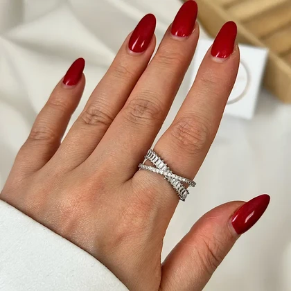 انگشتر زنانه نگینی کد 383
