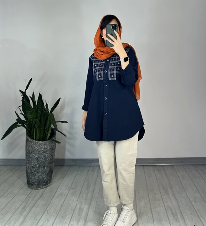 مانتو گلدوزی خوشه(ایراد دار)