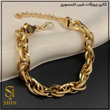 دستبند زنانه استیل دوپیو کد dzd12