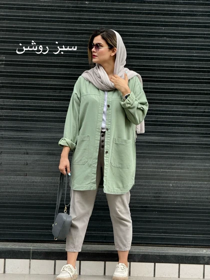 مانتو کتان جیب پایین 313