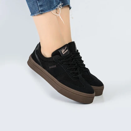 کفش و کتانی ونس راحتی زنانه و دخترانه مدل WARRIOR رنگ مشکی کد M969