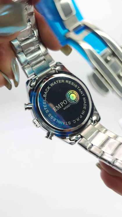 ساعت مچی مردانه امپاور Empower با سه موتور فعال کرنوگراف و تمام استیل